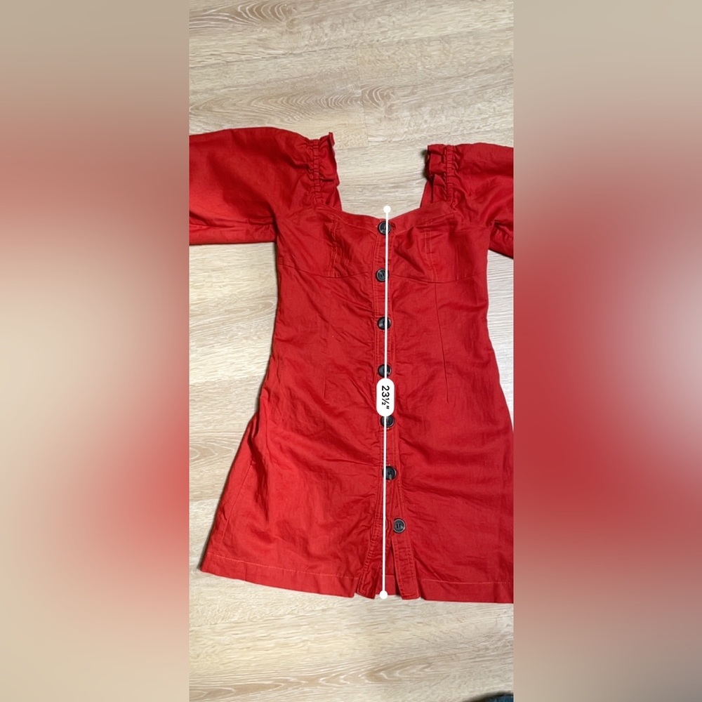 SUBOO Rising Sun Linen Mini Dress.  Send OFFERS - Picture 13 of 14